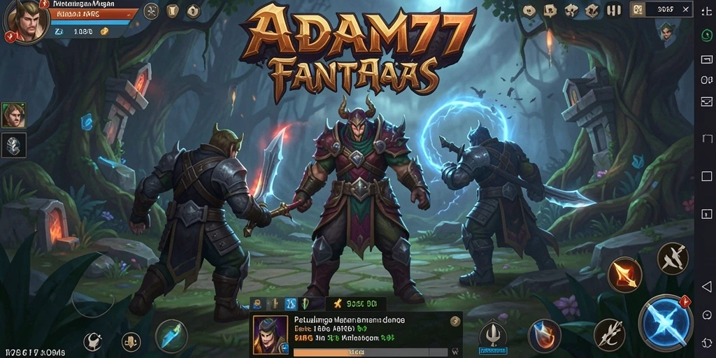 Tampilan gameplayADAM77 yang menantang dalam petualangan ARPG.