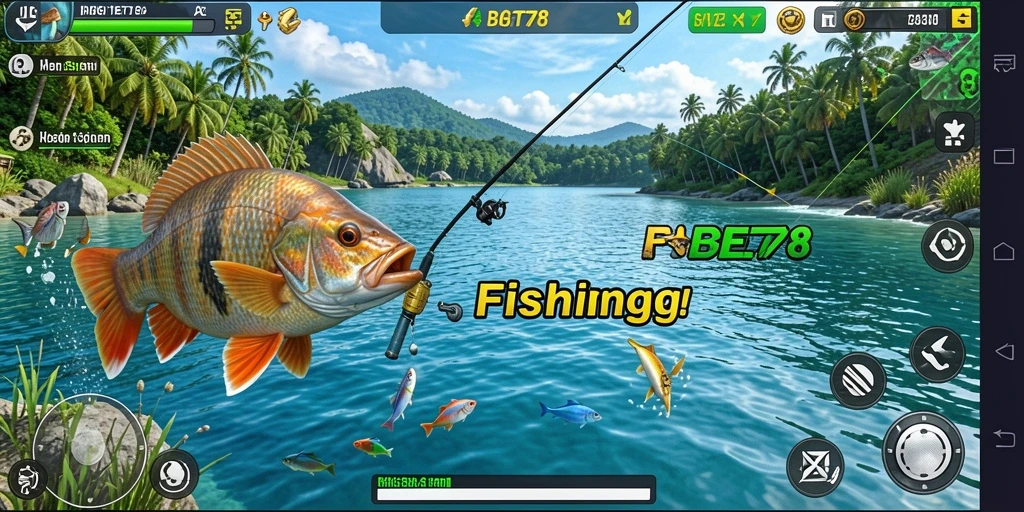 Tampilan fantastis dari gameplay memancing di BIGBET78.