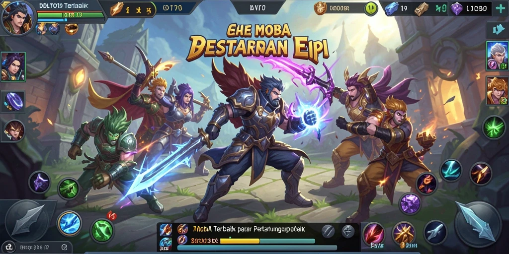 Screenshot gameplay DBLTOTO yang menampilkan pertarungan seru dalam arena MOBA.
