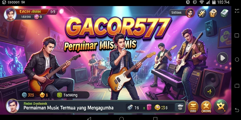 Screenshot gameplay GACOR577 menampilkan keseruan permainan musik.