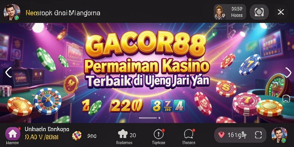 Tampilan menarik dari gameplay Kasino yang menegangkan.