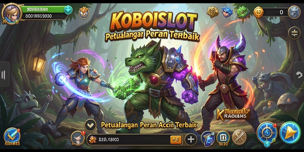 Tampilan menarik dari gameplay ARPG di KOBOISLOT.