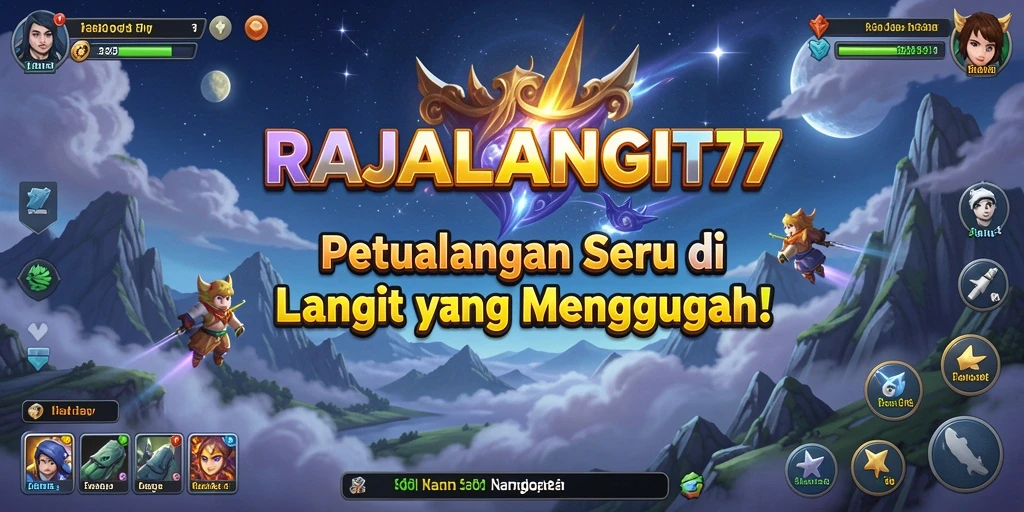 Tangkapan layar RAJALANGIT77 menampilkan aksi terbang yang seru di langit.