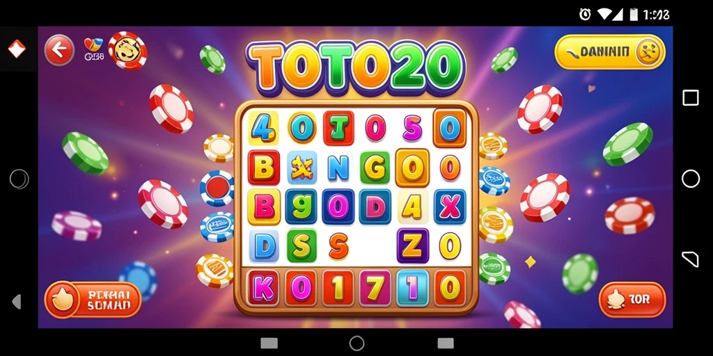 Screenshot permainan TOTO20 menampilkan keseruan bermain Bingo secara langsung.