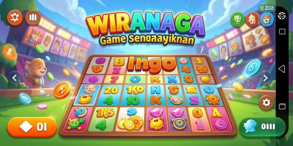 Tampilan gameplay Bingo yang seru dan interaktif di WIRANAGA.