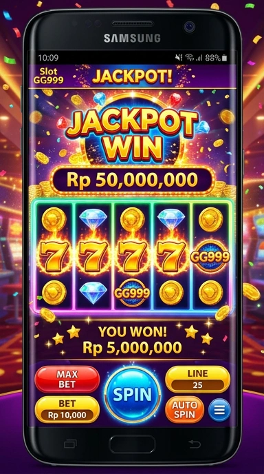 Tampilan utama aplikasi gg999 yang ramah pengguna.